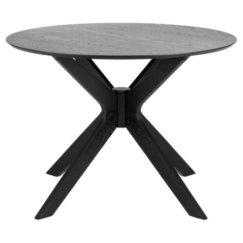 Arvon Eettafel Rond Zwart 105cm