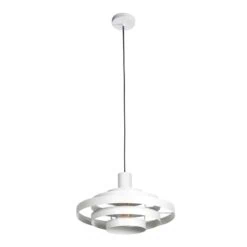 Ayra 1-lichts Hanglamp Wit Metaal