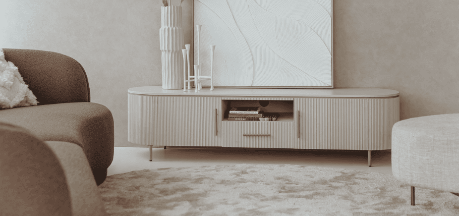 Tv meubels met ronde hoeken