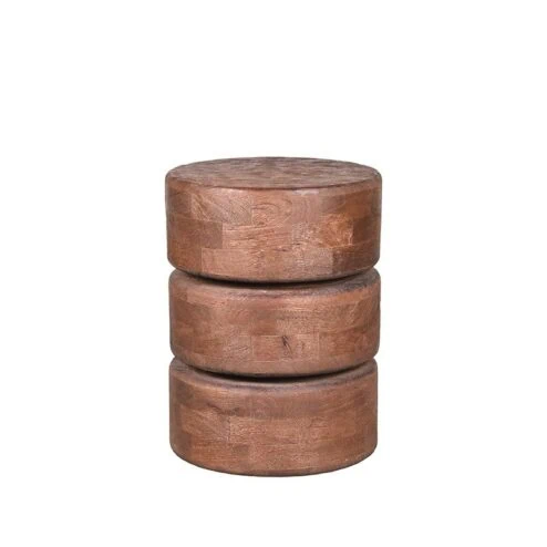 Bijzettafel Milly Espresso Mangohout 35cm