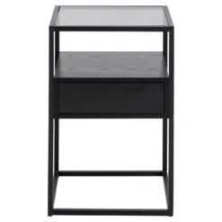 Brannor Nachtkastje Zwart 40cm