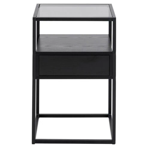 Brannor Nachtkastje Zwart 40cm