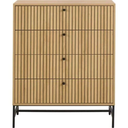 Calmera Ladekast Naturel 4 lade 80cm