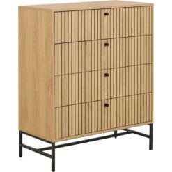 Calmera Ladekast Naturel 4 lade 80cm