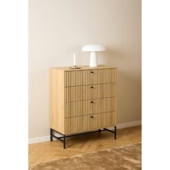 Calmera Ladekast Naturel 4 lade 80cm