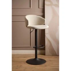 Casaro Barkruk Beige met zwarte poot