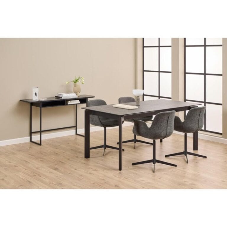 Daluna Sidetable Zwart 140cm