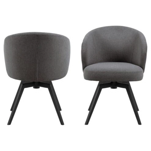 Darlene Eetkamerstoel Donkergrijs