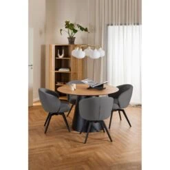 Darlene Eetkamerstoel Donkergrijs