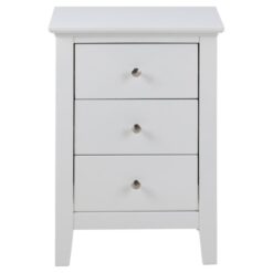 Drexia Nachtkastje 3 lade Wit 45cm