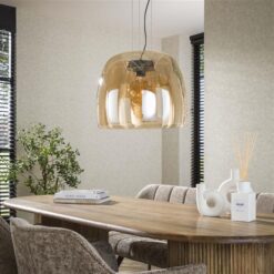 Drift 1-lichts Hanglamp XL Amberglas