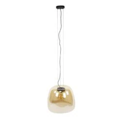 Drift 1-lichts Hanglamp XL Amberglas