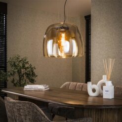 Drift 1-lichts Hanglamp XL Amberglas