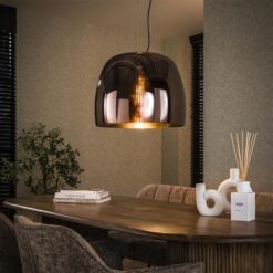 Drift 1-lichts Hanglamp XL Koper Glas