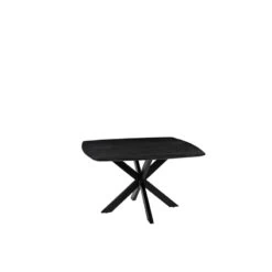 Eettafel Blake Zwart Mangohout 130cm