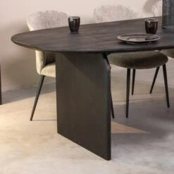 Eettafel Cooper Zwart Mangohout 250cm