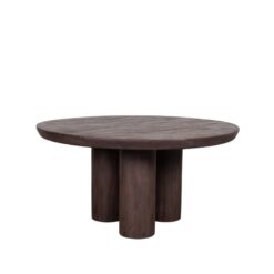 Eettafel Olly Espresso Mangohout 150cm Rond