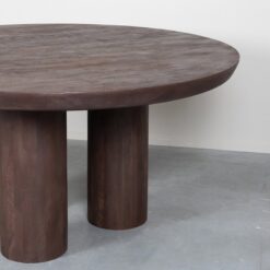 Eettafel Olly Espresso Mangohout 150cm Rond