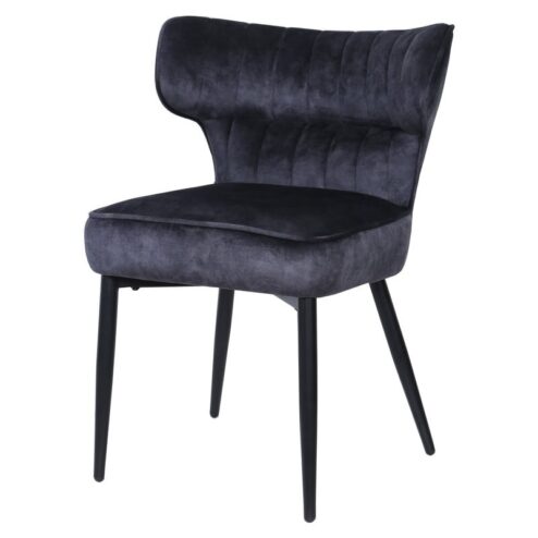 Elin Eetkamerstoel Antraciet Velvet
