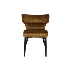Elin Eetkamerstoel Bruin Velvet