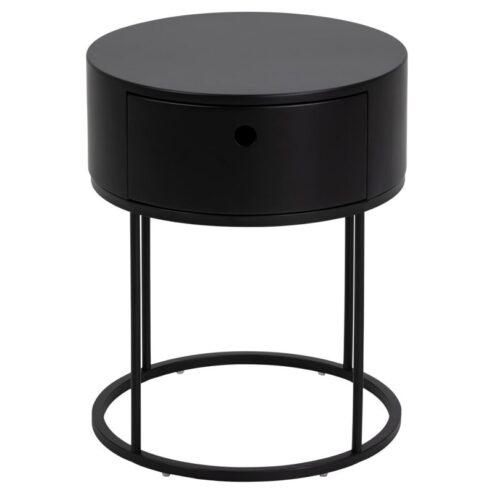 Evara Nachtkastje Zwart 40cm