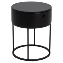 Evara Nachtkastje Zwart 40cm