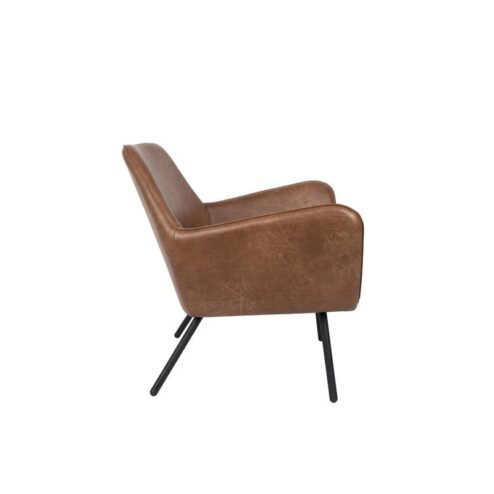 Fauteuil Bon Bruin PU leer