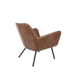 Fauteuil Bon Bruin PU leer