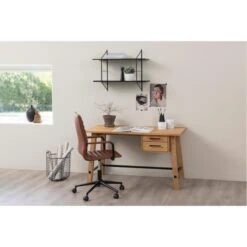 Ferano Bureaustoel Bruin PU Leer