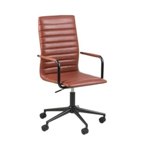 Ferano Bureaustoel Bruin PU Leer