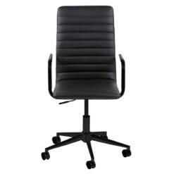 Ferano Bureaustoel Zwart PU Leer