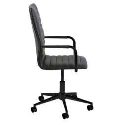 Ferano Bureaustoel Zwart PU Leer