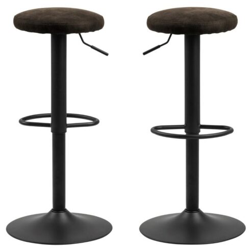 Fiora Barkruk Antraciet/bruin Stof