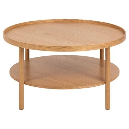 Fjella Salontafel Naturel rond Eikenhout 80cm