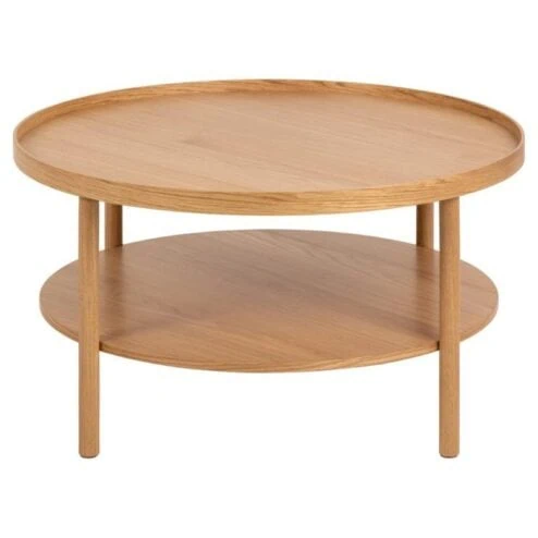 Fjella Salontafel Naturel rond Eikenhout 80cm