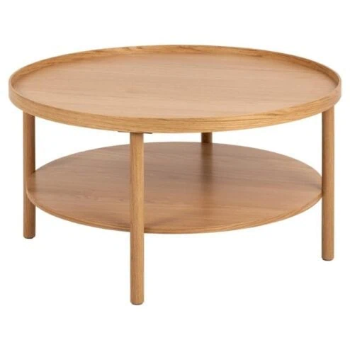 Fjella Salontafel Naturel rond Eikenhout 80cm
