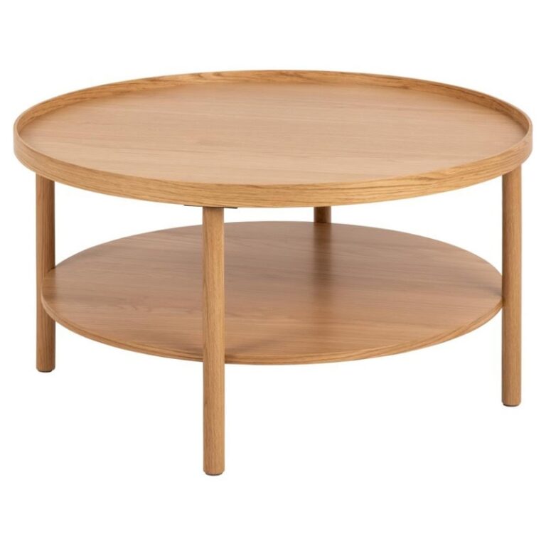 Fjella Salontafel Naturel rond Eikenhout 80cm