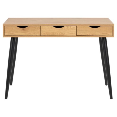 Freya Bureau Hout met zwarte poten 110cm