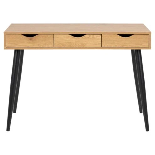 Freya Bureau Hout met zwarte poten 110cm