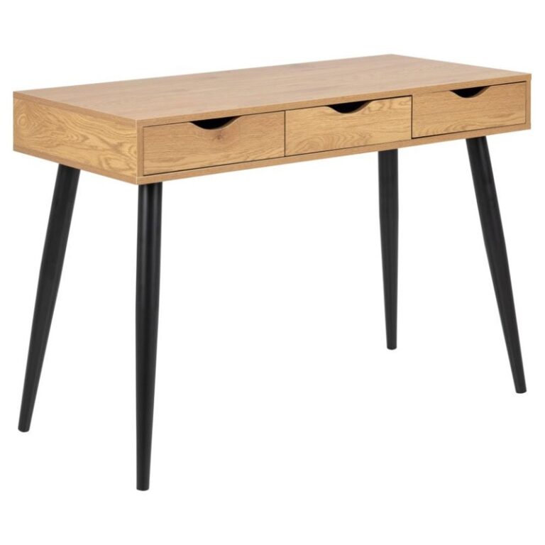 Freya Bureau Hout met zwarte poten 110cm