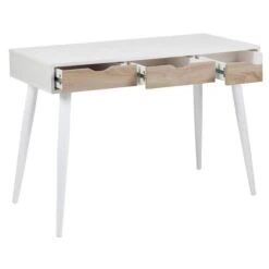 Freya Bureau Wit met Hout 110cm