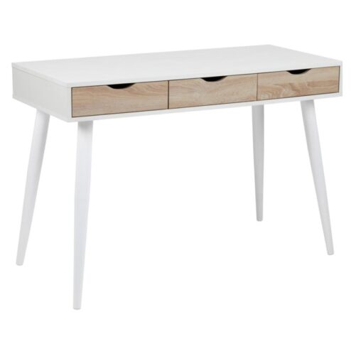 Freya Bureau Wit met Hout 110cm