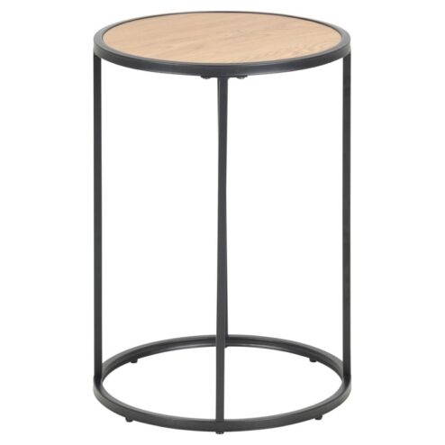 Hektor Bijzettafel Rond Naturel 40cm