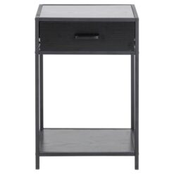 Hektor Nachtkastje Zwart 1 lade 42cm