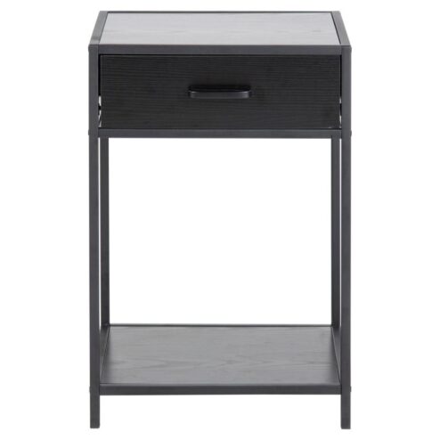 Hektor Nachtkastje Zwart 1 lade 42cm