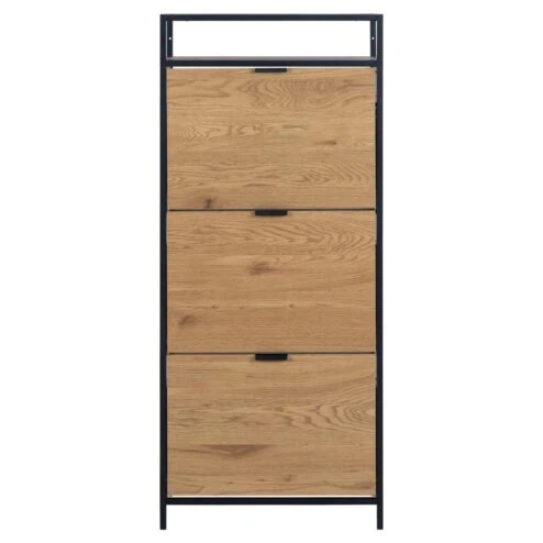 Hektor Schoenenkast 3 lade Naturel 56cm