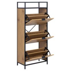 Hektor Schoenenkast 3 lade Naturel 56cm