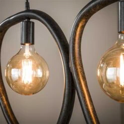 Jane 4-lichts Hanglamp Artic zwart