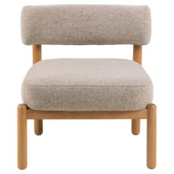 Karoa Fauteuil Beige Hout
