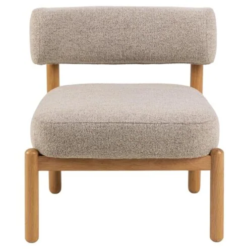 Karoa Fauteuil Beige Hout